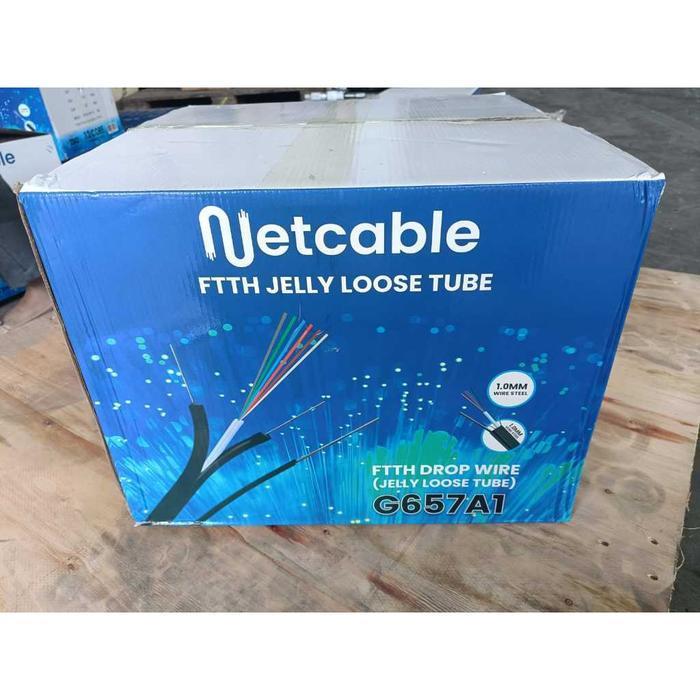 NETCABLE KABEL FO FIBER OPTIK DROPCORE JELLY TUBE CORE 2 CORE 4 CORE 6 CORE 8 CORE 12 CORE PANJANG 1