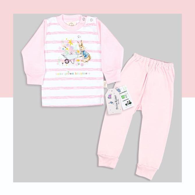 Set Oblong Panjang + Celana Panjang Stripe Peter Rabbit Size S - XXL