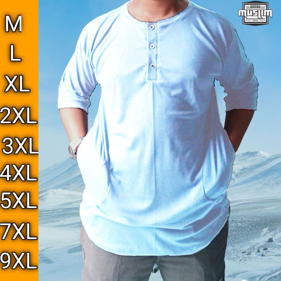FAVORIT DMB Baju Koko Kurta Ishak Jumbo Kaos Kurta Oversize Pria