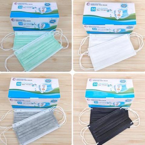 Newgirl- Niceyou- Masker Medis Jsp Mask Earloop 3Ply Jsp Isi 50 Hijau Biru Putih