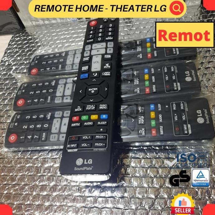 COLOCAS Remote Remot Tv Home Theater LG DVD BLU RAY DISC HOME THEATER LG