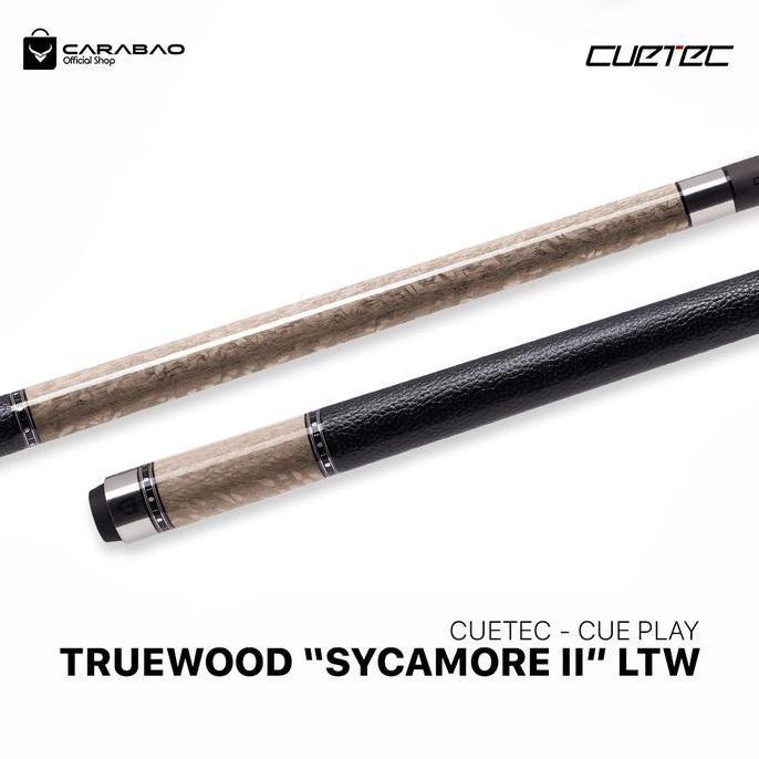 Terlaris Cuetec Truewood Sycamore 2 Leather - Stick Play Billiard