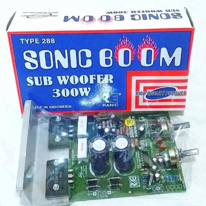 Weenew- Kit Aktif Subwoofer Sonic Boom Kit Amplifier Subwoofer Sonic Boom