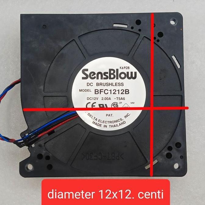 Fan Dc Blower 12V 12X12 Cm/Kipas Dc Keong 12X12 Cm/ Fan Centrifugal Laptop Forsale