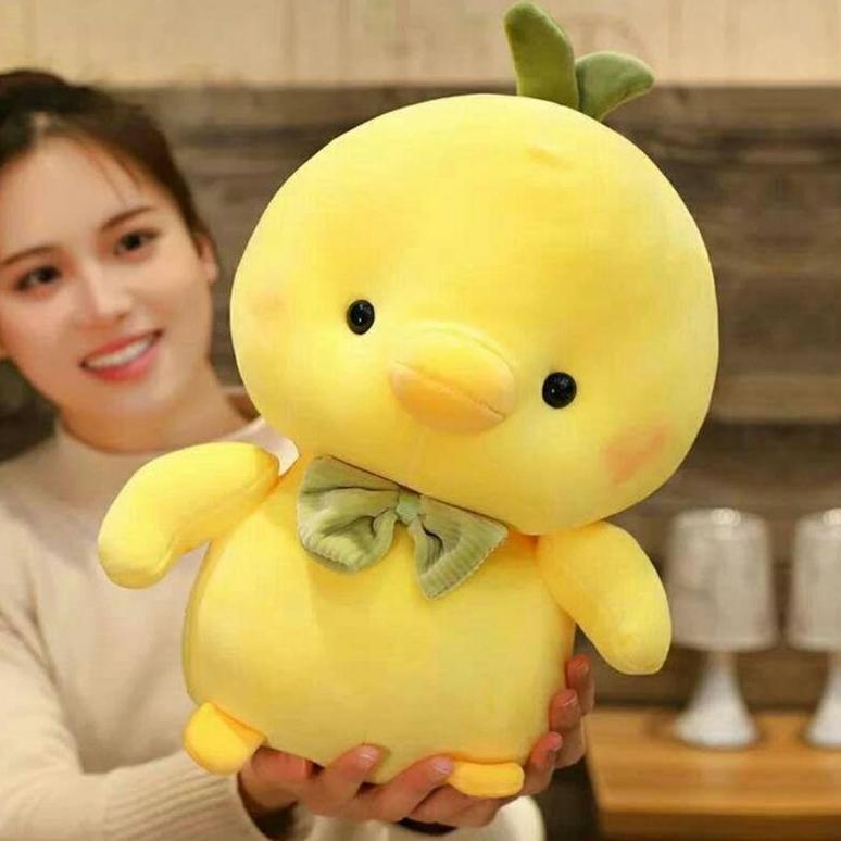 Viral Boneka Bebek Kuning Lucu Boneka Bebek Korea Gemoy lalafanfan Mainan anak Terbaru
