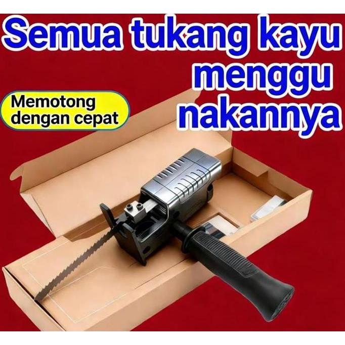 CODGergaji listrik genggam, gergaji bolak-balik, bor listrik, gergaji pertukangan kayu rumah tangga,