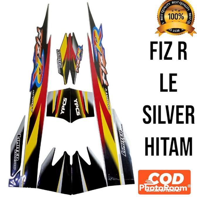 striping FIZ R limited edition silver hitam, lis body Fiz r LE silver hitam