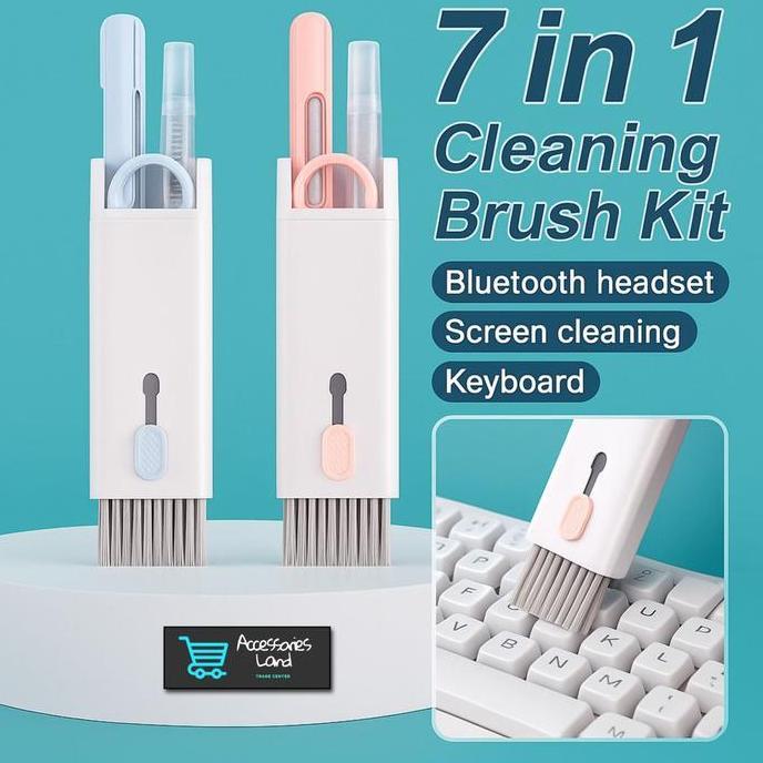 - 7 In 1 Multifunction Pen Cleaner For Earbud Smartphone Keyboard Cleaning Kit Multifungsi Pembersih