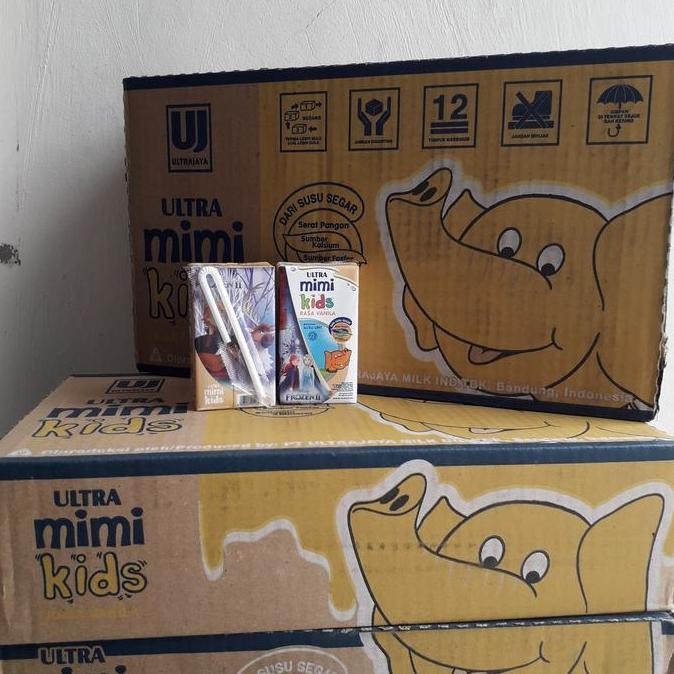 Cow- Susu Ultra Mimi Kids Frozen Rasa Vanilla Ukuran 125 Ml Isi 40 Pcs
