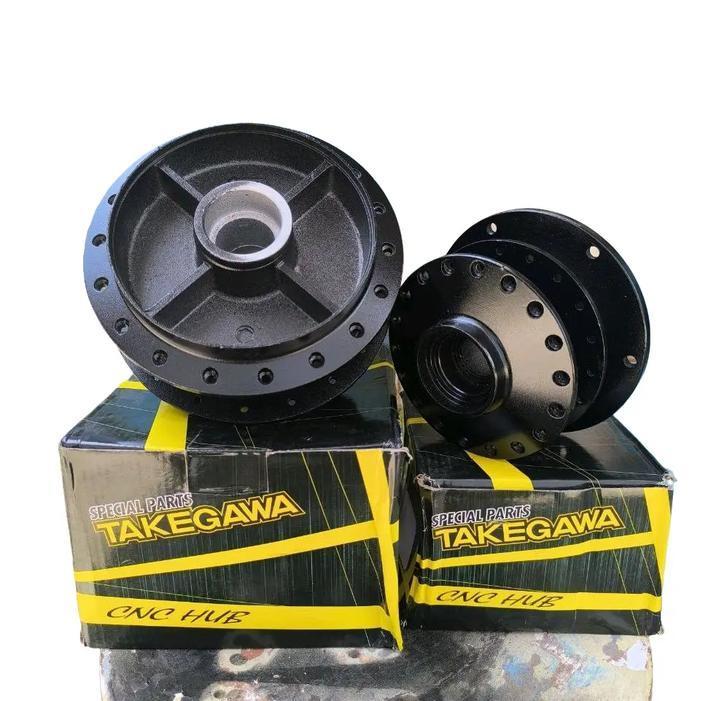TROMOL HUB SET DEPAN BELAKANG CB150R CB 150R OLD CNC MERK TAKEGAWA ORI ORIGINAL KUALITAS BAGUS BAHAN
