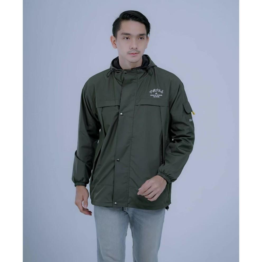 Jaket Parasut Pria Waterproof Motif Jepang 6 Warna / Jaket Outdoor Pria Anti Air