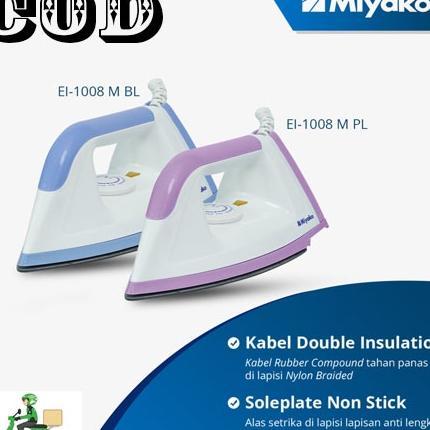 Setrika Miyako Ei 1008 M Setrikaan / Gosokan / Setrika Listrik / Strika / Setrika Mini / Setrika Mur