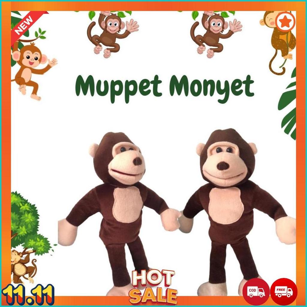 Boneka Muppet Monyet Gorilla|Hand Puppet Ventriloquist Monyet Boneka Cablak [J6]