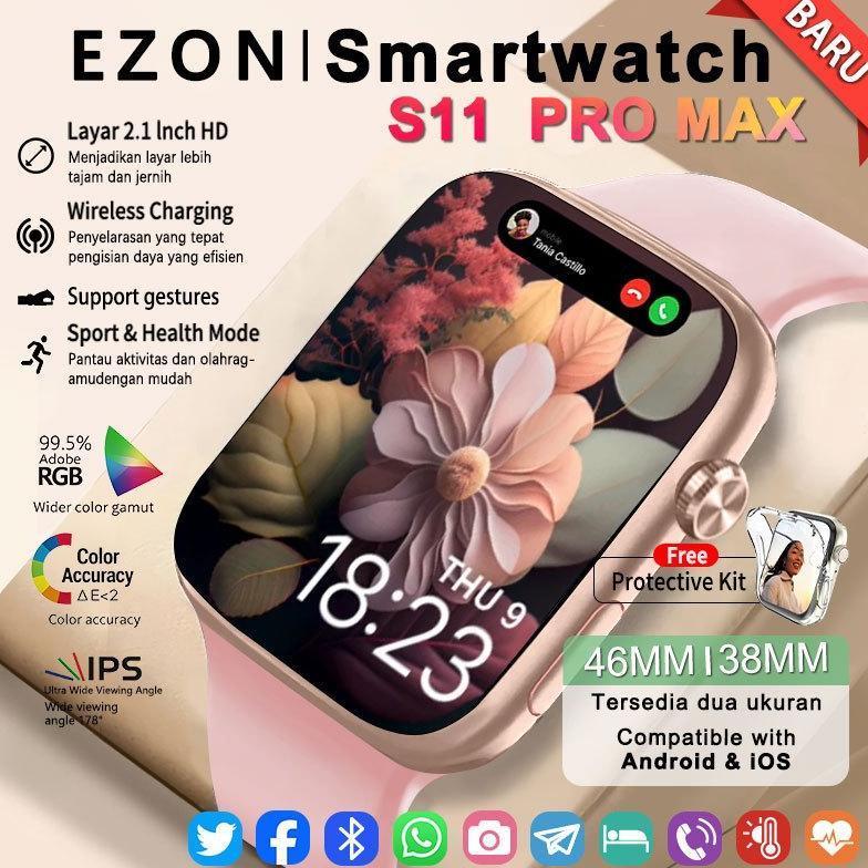NEW EZON-Samrt watch S10 Pro Max|S10 Mini Original with 1.81" |1.49"HD AMOLED Display GPS NFC Waterp