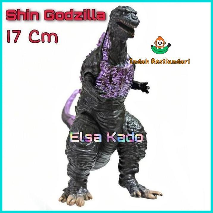 Mainan Monster Action Figure Shin Godzilla Ungu Purple Medium Size