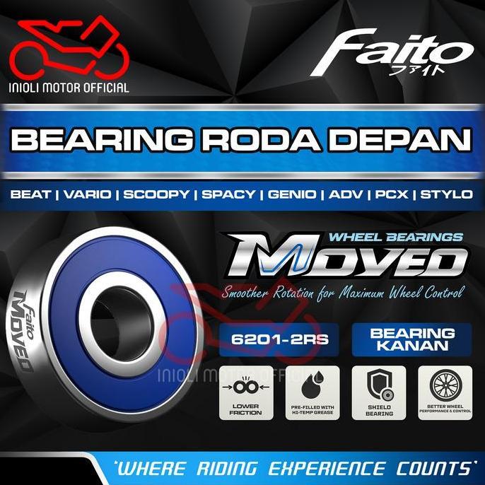 FAITO SWING ARM BEARING LAHER BELAKANG 6203-2RS VARIO 125 150 160 PCX ADV STYLO 150 160 CBU OLD NEW 