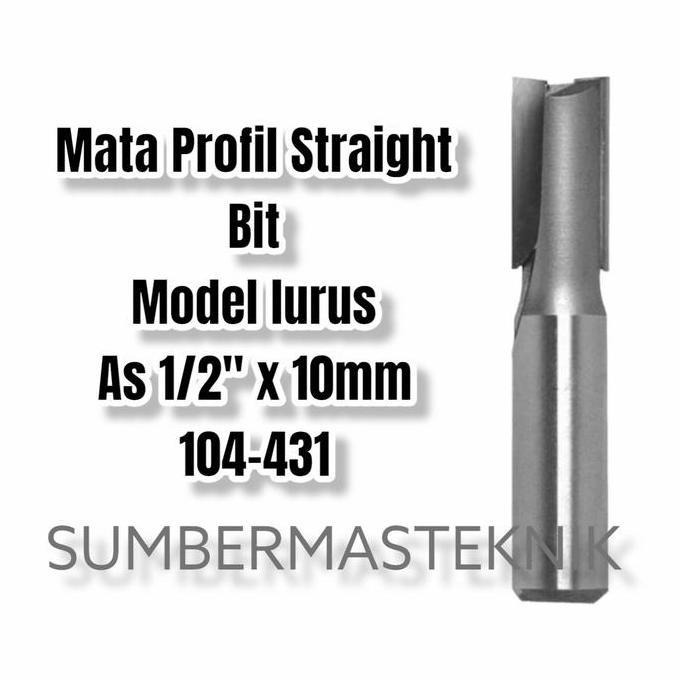 mata profil kayu lurus straight bit 10mm mata router mata trimer 10 mm smt113 Ayo Order