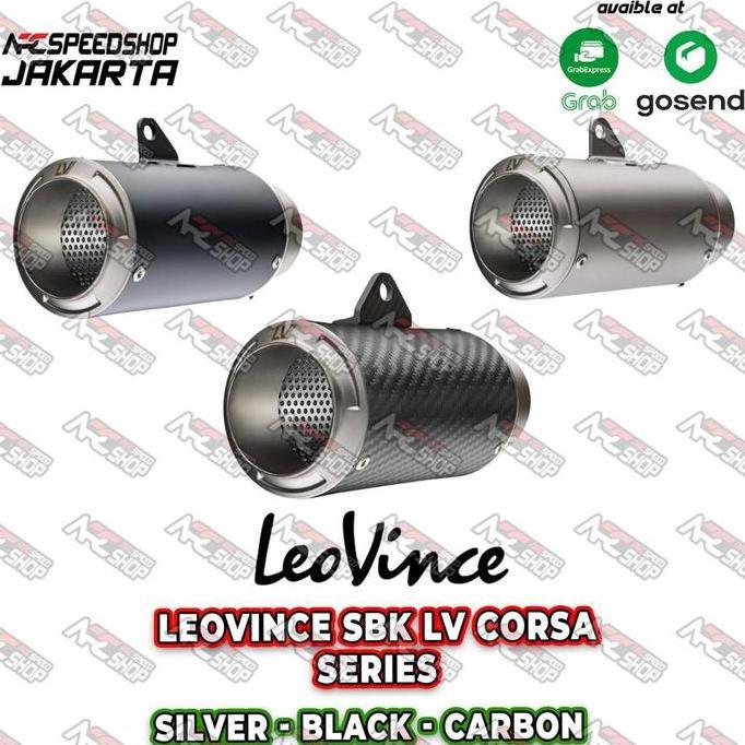 KNALPOT LEOVINCE GP CORSA CARBON MATTE Silencer KNALPOT ONLY INLET 54MM