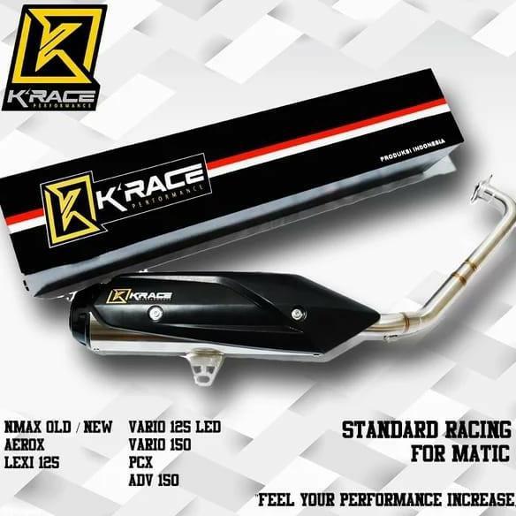 Knalpot K Race Standar racing Matic NEW OLD NMAX AEROX VARIO LEXI