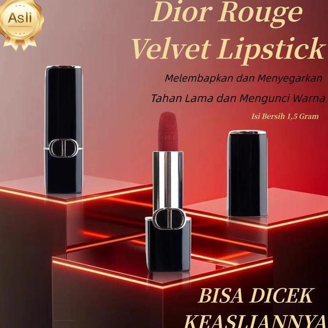 100% Original - Dior Rouge Couture Lipstick 1.5g Matte / Satin / Velvet #217 / Lipstik Velvet #720
