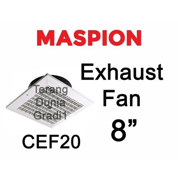 Maspion Cef 20 Exhaust Fan Maspion Cef20 Eksos Plafon Maspion Cef 20 Eksos Fan 8Inch Exhaust Fan 8" 