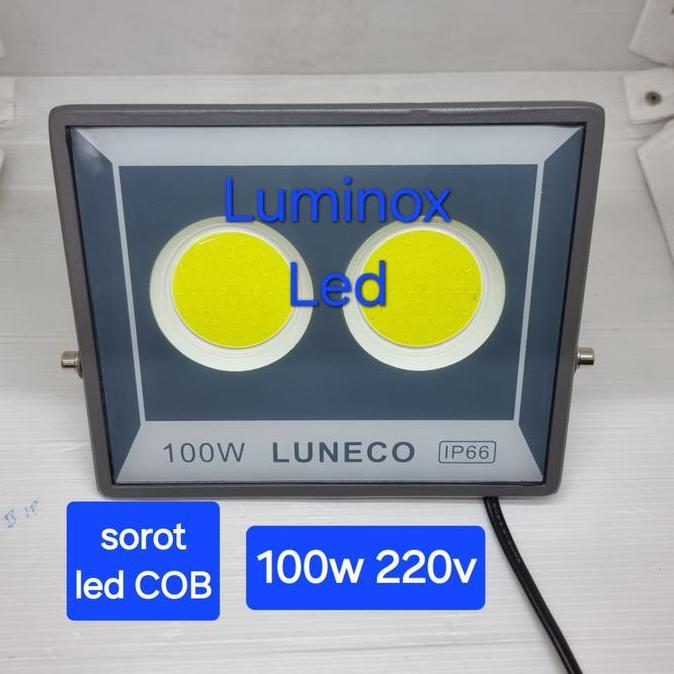 kap sorot led 100w lampu tembak led 100watt floodlight 100 w cob 220v