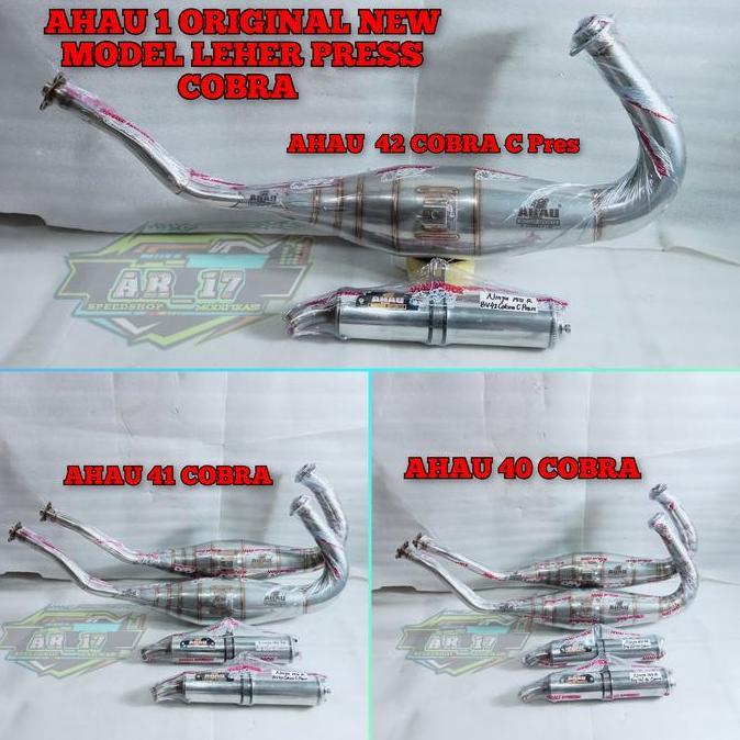 Knalpot AHAU One Ahau1 ORINAL Stainles Leher L PRES 40 39 New model Cobra Kawasaki Ninja RR KRR R SS