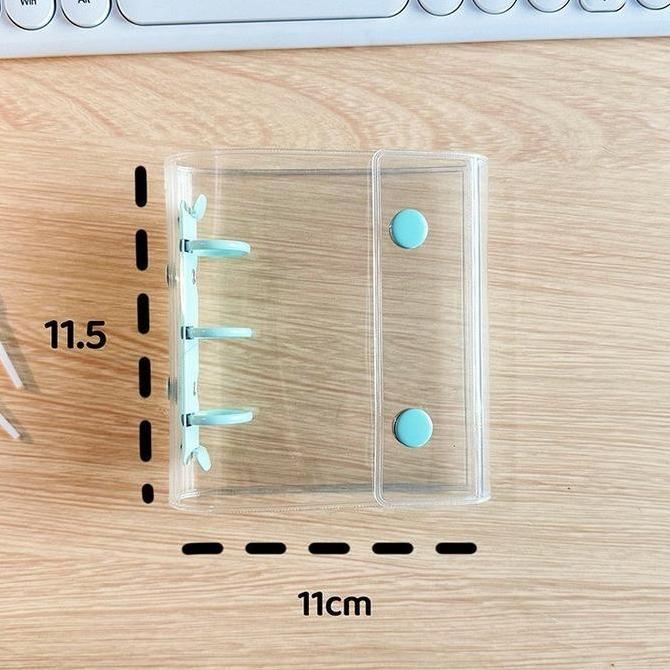 LEVINAMISAHSHOP - MINI BINDER A8 2 KLIP 3 RING / BULLET JOURNALING DIARY BINDER PHOTOCARD / ISI BIND