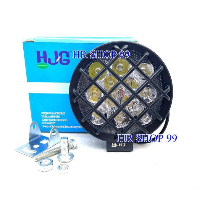 Lampu Tembak Sorot Led Cree Bulat Jaring 12 Mata 2 Mode HJG