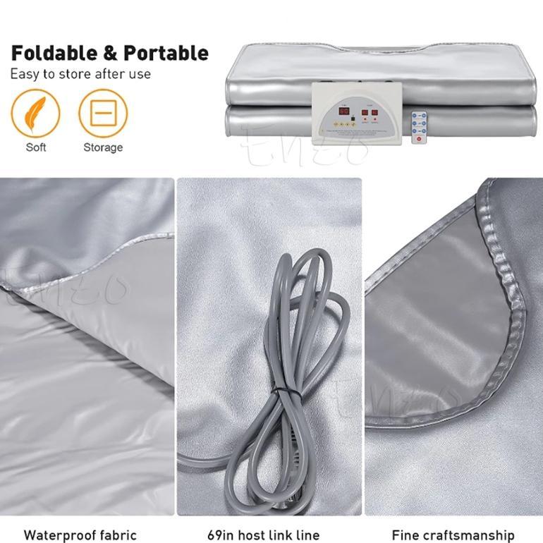 NEW Sauna Blanket 650w Heating Blanket Full Body Slimming Selimut Sauna Pengurus Buang Lemak Detox A