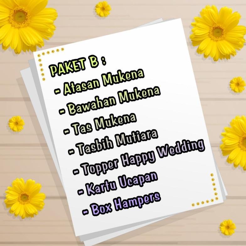 Terbaru Hampers Mukena - 110 | Kado Hampers Parcel Nikah Wedding Gift