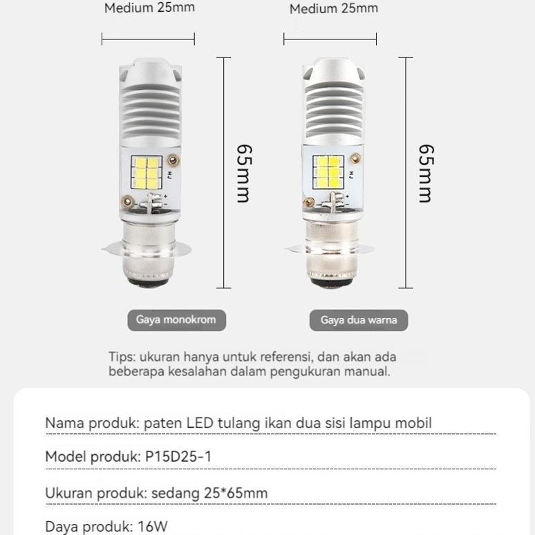 PROMO TERBARU SEAMETAL LAMPU LED MOTOR H6 LAMPU DEPAN LED BEAT FIT LAMPU DEPAN LED SUPRA X 125 LAMPU