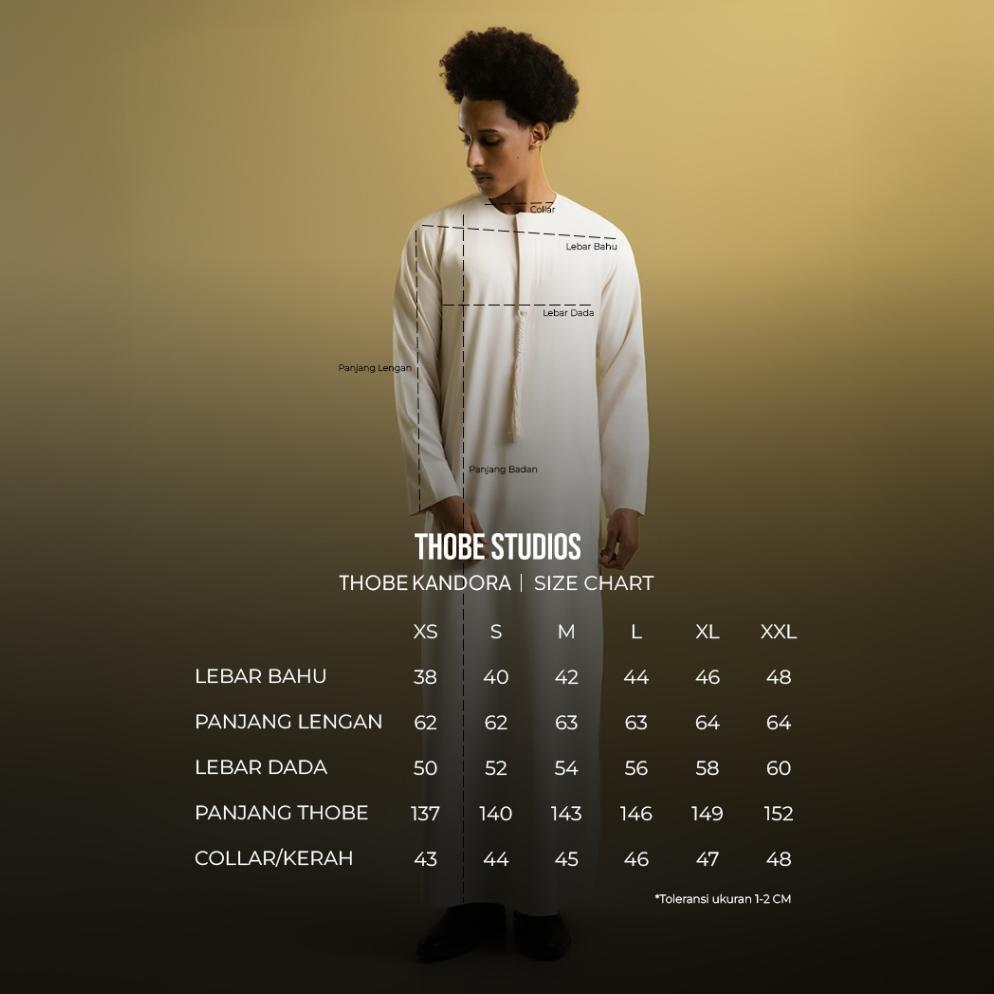 TERBARU [THOBE KANDORA] Thobe Studios (Jubah / Gamis Pria Premium Slimfit) Premium Polyester
