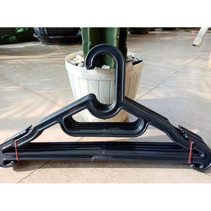 Pilihan- Hanger Plastik Hitam Laundry Lusinan, Hanger Laundry
