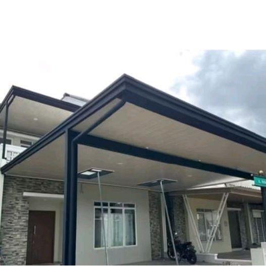Alderon Kanopi Plafon Pvc Tiang Besi Wf 150 Atap Modern Untuk Rumah Dan Gedung