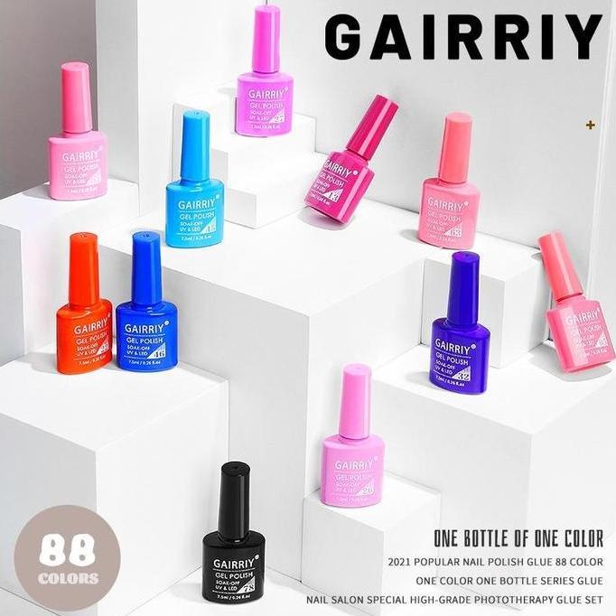 LuxciaBeauty - 1 SET KUTEK UV GEL NAIL POLISH GAIRRIY 7,5 ML [No. 01-80]