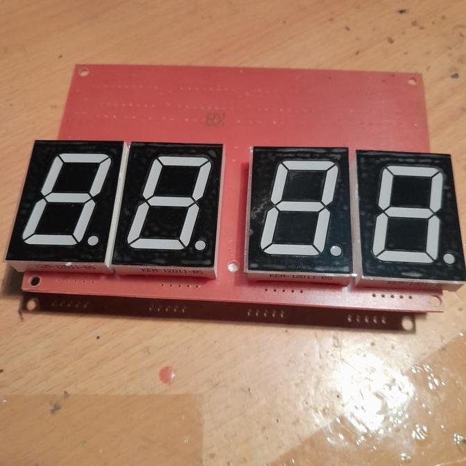 PCB ARDUINO DRIVER 74HC595 595 SEVEN SEGMENT 1.2 INCH 1.2" 1.2 " 1.2INCH 4 DIGIT TIMER CA BBM27