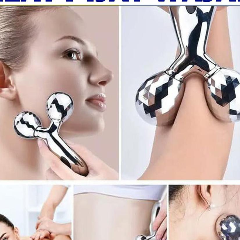 3D Massager Wajah & Tubuh / Alat Pijat Manual / Alat Pijat Wajah