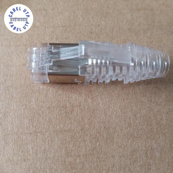 Plug Boot RJ45 Transparant Untuk Konektor RJ45 Cat.6 Commscope Original @100 Pcs