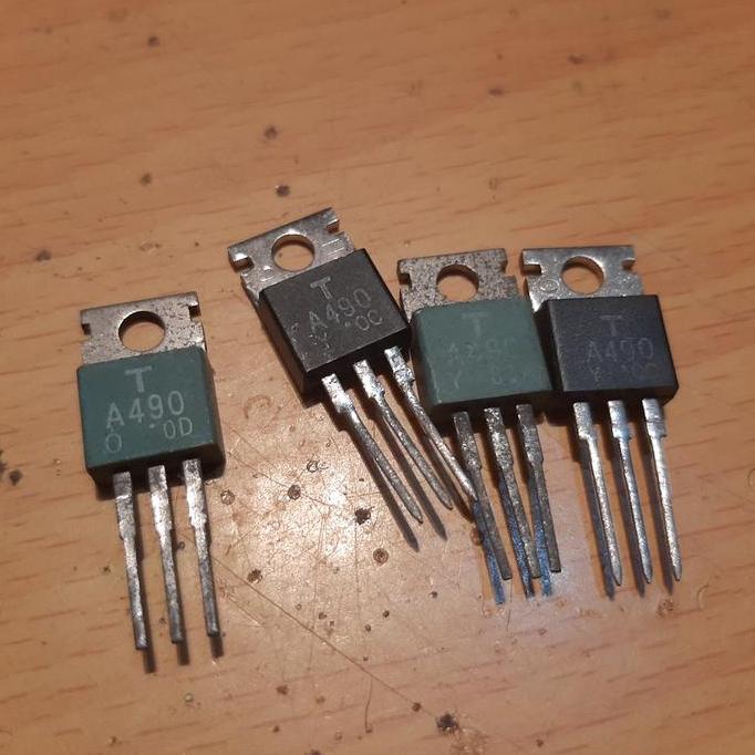 TRANSISTOR 2SA490 2SA 490 A490 TOSHIBA ORIGINAL HIJAU HITAM NOS BBM27