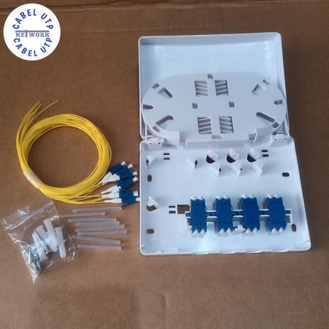 Roset FO 8 Core LC-LC Singlemode Komplit Adapter + Pigtail ( Fullset )