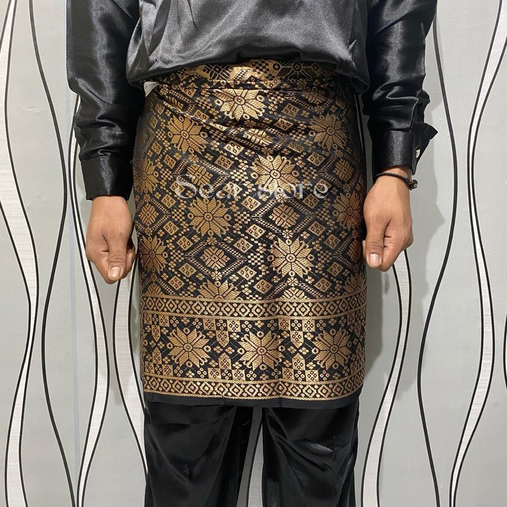 HOT SALE songket pria melayu/songket bapak/tumpak songket/kain samping melayu/songket Palembang/kain