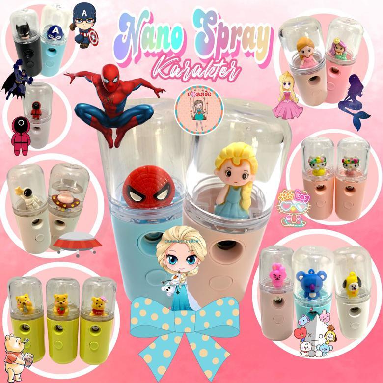 HOT PRODUCT Nano Spray Mini Karakter/Nano Mist Spray Portable/Nano Spray Pelembab Wajah dan Disinfek