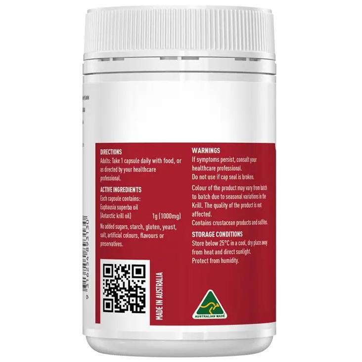 Healthy Care Australia Wild Krill Oil 1000Mg 60 Soft Capsules / Healthy Care Wild Krill 1500Mg 30 So