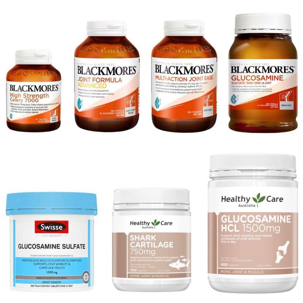 Healthy Care Glucosamine Hcl 1500 Mg 400 Shark Cartilage Sulfate 1500Mg 180 Capsules Kapsul Australi