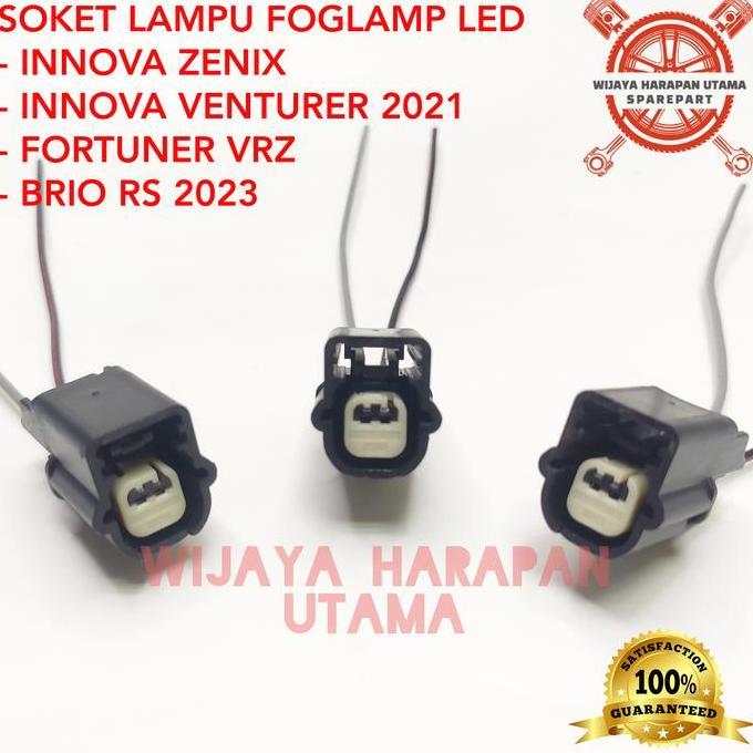 DR313 >> Soket Lampu Foglamp LED Fortuner VRZ 2021 Innova Zenix Venturer Brio