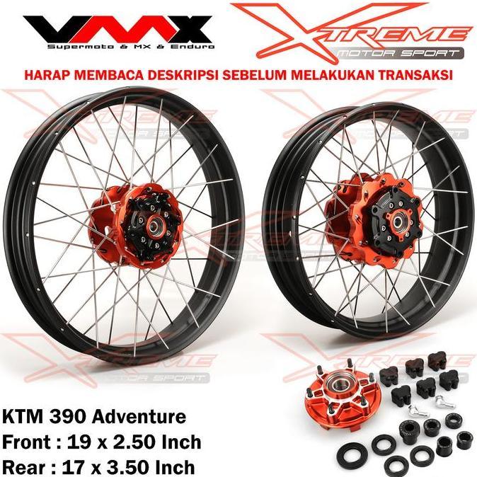 * VELG JARI JARI DEPAN BELAKANG KTM 390 ADV / BMW GS 1200 / HONDA CB500X //