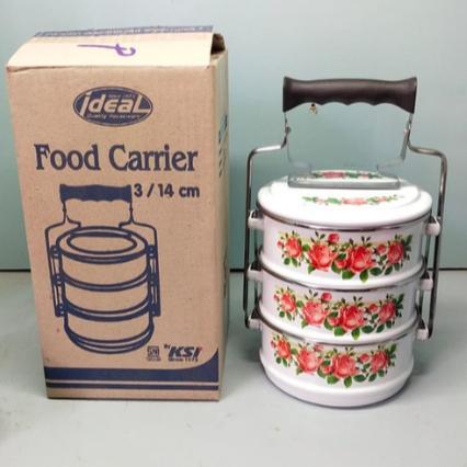 Hot Product Rantang Susun Warna Putih - Food Carrier / Ideal / Enamel