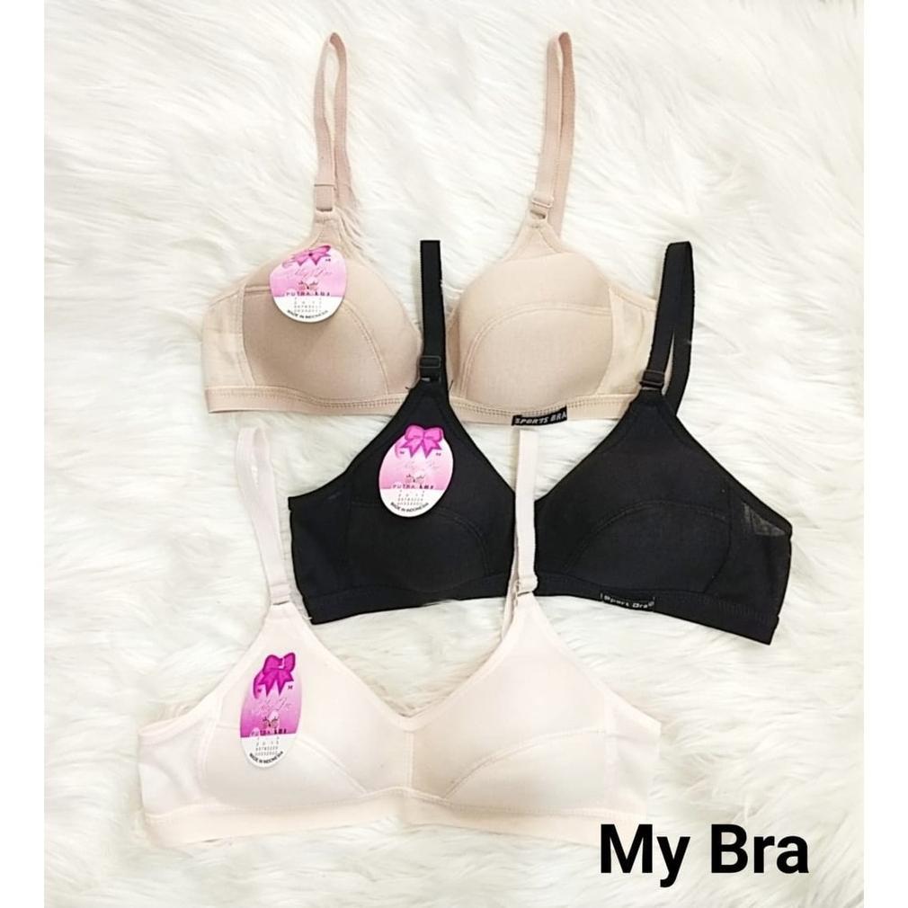 PROMO IL - SPORT BRA REMAJA / MY BRA POLOS WARNA TANPA KAWAT & BUSA / BH REMAJA TANPA BUSA KEKINIAN