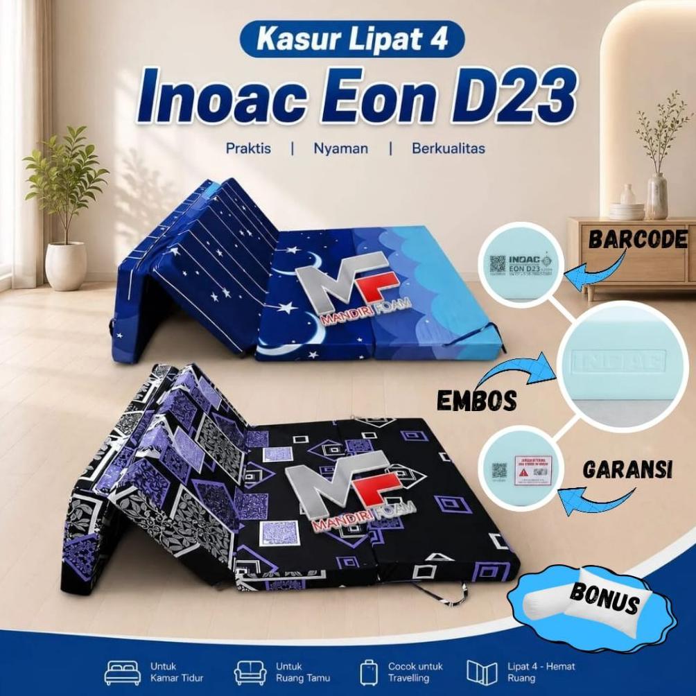 NEW Kasur Lipat Inoac  Eon Tebal 5,10,15 dan 20 cm Original Lipat 4  | Kasur Lipat | Kasur Busa Inoa